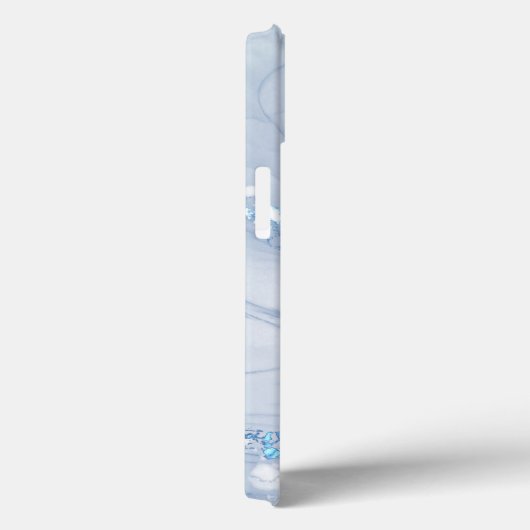 Modern Stone Dusty Blue Marble Case-Mate iPhoneケース (裏面 / 右)