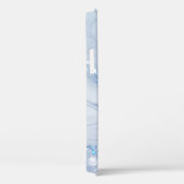 Modern Stone Dusty Blue Marble Case-Mate iPhoneケース (裏面 / 右)