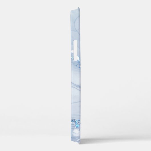 Modern Stone Dusty Blue Marble Case-Mate iPhoneケース (裏面 / 右)