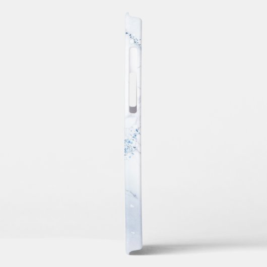Modern Stone Dusty Blue Marble Case-Mate iPhoneケース (裏面 / 左)