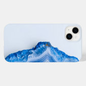 Modern Stone Dusty Blue Marble Case-Mate iPhoneケース (裏面 (横))