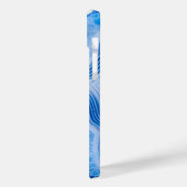 Modern Stone Dusty Blue Marble Case-Mate iPhoneケース (裏面 / 左)