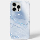 Modern Stone Dusty Blue Marble Case-Mate iPhoneケース (裏面)