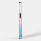 Modern Stone Dusty Blue Marble Case-Mate iPhoneケース (裏面 / 右)