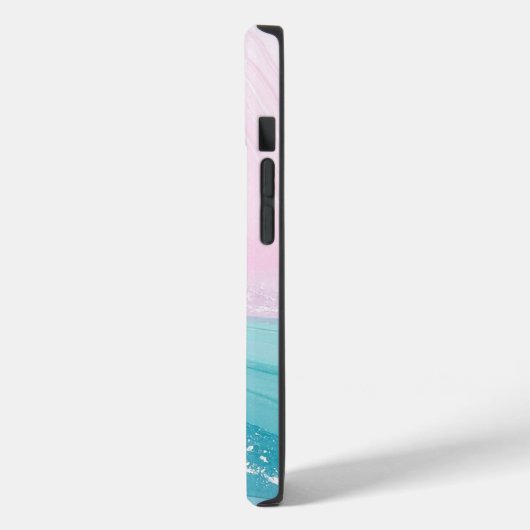 Modern Stone Dusty Blue Marble Case-Mate iPhoneケース (裏面 / 左)