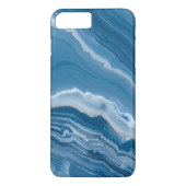 Modern Stone Dusty Blue Marble Case-Mate iPhoneケース (裏面)