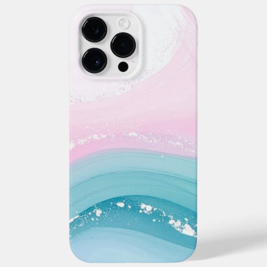 Modern Stone Dusty Blue Marble Case-Mate iPhoneケース (裏面)