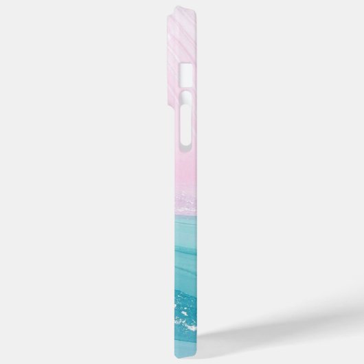 Modern Stone Dusty Blue Marble Case-Mate iPhoneケース (裏面 / 左)