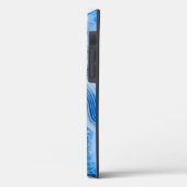 Modern Stone Dusty Blue Marble Case-Mate iPhoneケース (裏面 / 左)