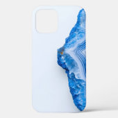 Modern Stone Dusty Blue Marble Case-Mate iPhoneケース (裏面)