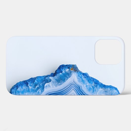 Modern Stone Dusty Blue Marble Case-Mate iPhoneケース (裏面 (横))