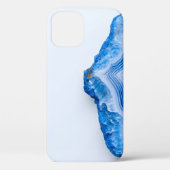Modern Stone Dusty Blue Marble Case-Mate iPhoneケース (裏面)