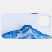 Modern Stone Dusty Blue Marble Case-Mate iPhoneケース (裏面 (横))
