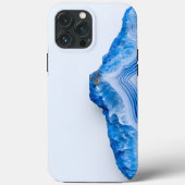 Modern Stone Dusty Blue Marble Case-Mate iPhoneケース (裏面)