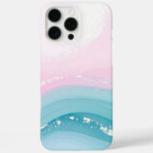 Modern Stone Dusty Blue Marble Case-Mate iPhoneケース (裏面)