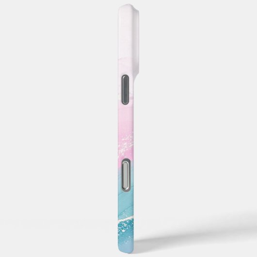 Modern Stone Dusty Blue Marble Case-Mate iPhoneケース (裏面 / 右)