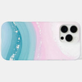 Modern Stone Dusty Blue Marble Case-Mate iPhoneケース (裏面 (横))