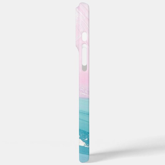 Modern Stone Dusty Blue Marble Case-Mate iPhoneケース (裏面 / 左)