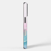 Modern Stone Dusty Blue Marble Case-Mate iPhoneケース (裏面 / 右)