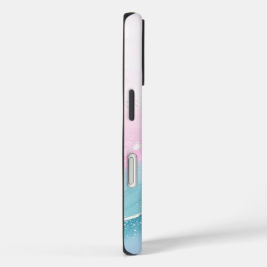 Modern Stone Dusty Blue Marble Case-Mate iPhoneケース (裏面 / 右)