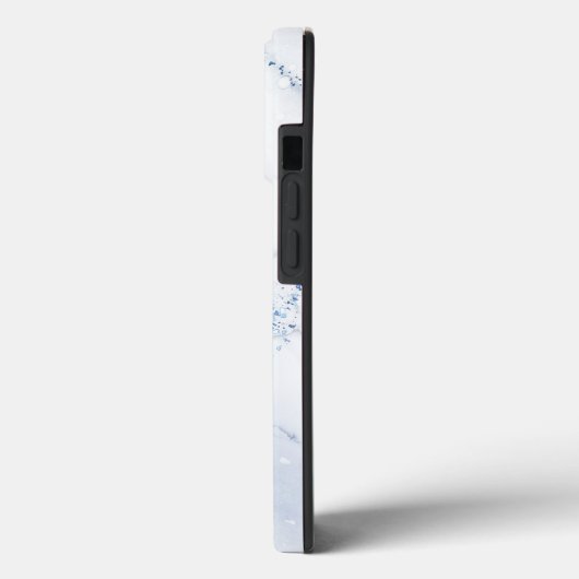 Modern Stone Dusty Blue Marble Case-Mate iPhoneケース (裏面 / 左)