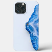 Modern Stone Dusty Blue Marble Case-Mate iPhoneケース (裏面)
