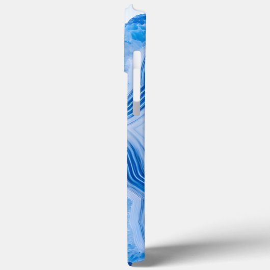 Modern Stone Dusty Blue Marble Case-Mate iPhoneケース (裏面 / 左)