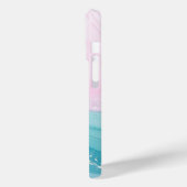 Modern Stone Dusty Blue Marble Case-Mate iPhoneケース (裏面 / 左)