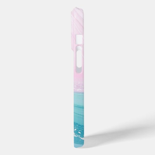 Modern Stone Dusty Blue Marble Case-Mate iPhoneケース (裏面 / 左)