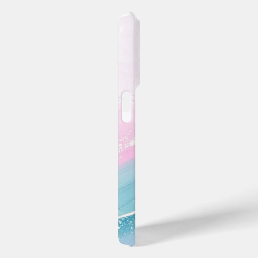 Modern Stone Dusty Blue Marble Case-Mate iPhoneケース (裏面 / 右)