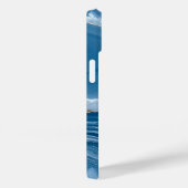 Modern Stone Dusty Blue Marble Case-Mate iPhoneケース (裏面 / 右)