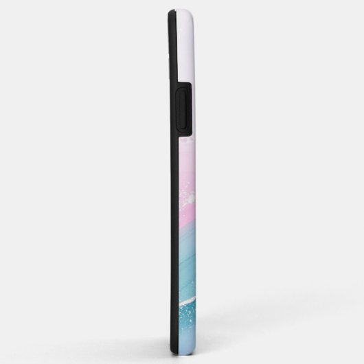 Modern Stone Dusty Blue Marble Case-Mate iPhoneケース (裏面/右)