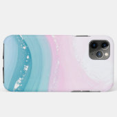 Modern Stone Dusty Blue Marble Case-Mate iPhoneケース (裏面(横))