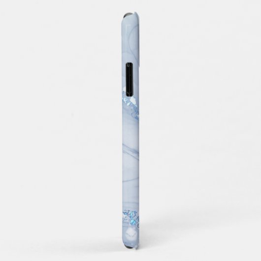 Modern Stone Dusty Blue Marble Case-Mate iPhoneケース (裏面/右)