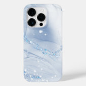 Modern Stone Dusty Blue Marble Case-Mate iPhoneケース (裏面)