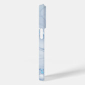 Modern Stone Dusty Blue Marble Case-Mate iPhoneケース (裏面 / 右)