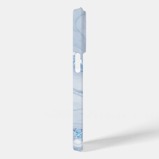 Modern Stone Dusty Blue Marble Case-Mate iPhoneケース (裏面 / 右)