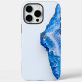 Modern Stone Dusty Blue Marble Case-Mate iPhoneケース (裏面)
