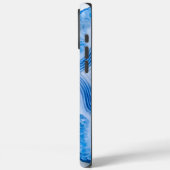 Modern Stone Dusty Blue Marble Case-Mate iPhoneケース (裏面 / 左)