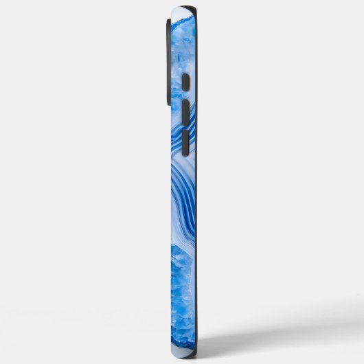 Modern Stone Dusty Blue Marble Case-Mate iPhoneケース (裏面 / 左)