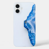 Modern Stone Dusty Blue Marble Case-Mate iPhoneケース (裏面)