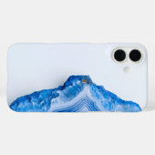 Modern Stone Dusty Blue Marble Case-Mate iPhoneケース (裏面 (横))