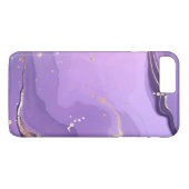 Modern Stone Dusty Blue Marble Case-Mate iPhoneケース (裏面(横))