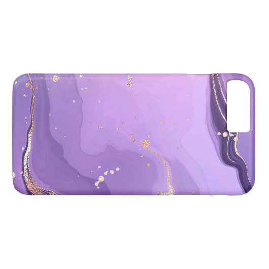 Modern Stone Dusty Blue Marble Case-Mate iPhoneケース (裏面(横))