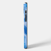 Modern Stone Dusty Blue Marble Case-Mate iPhoneケース (裏面 / 左)