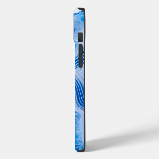 Modern Stone Dusty Blue Marble Case-Mate iPhoneケース (裏面 / 左)