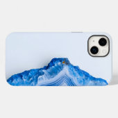 Modern Stone Dusty Blue Marble Case-Mate iPhoneケース (裏面 (横))