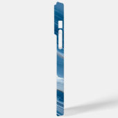 Modern Stone Dusty Blue Marble Case-Mate iPhoneケース (裏面 / 左)