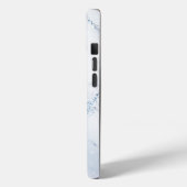 Modern Stone Dusty Blue Marble Case-Mate iPhoneケース (裏面 / 左)