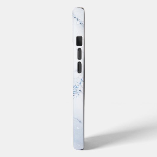 Modern Stone Dusty Blue Marble Case-Mate iPhoneケース (裏面 / 左)